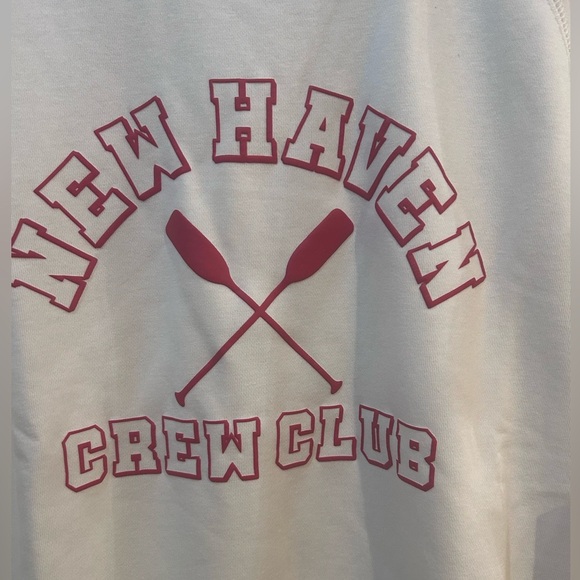 WILDFOX Crew Club White & Pink Keely Graphic Sweatshirt. Women’s Size Small NWTS - Picture 6 of 6